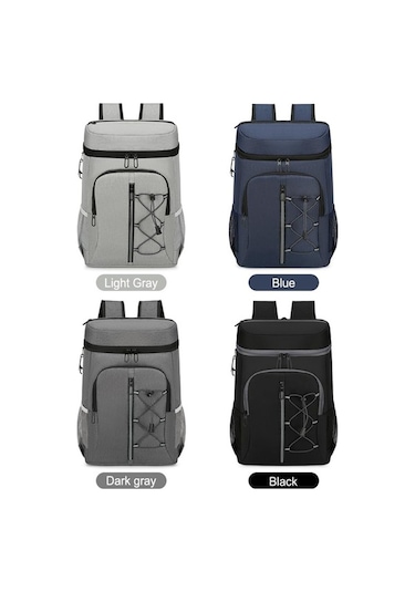 Jzcat- An Yalıtımlı Soğutucu Sırt Çantası Rahat Yumuşak Soğutucu Siyah