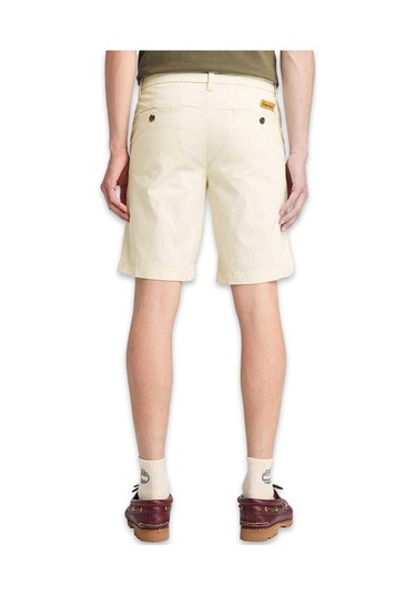 Timberland Tb0a2dfm Claremont Twill Chino Krem Erkek Şort Beyaz