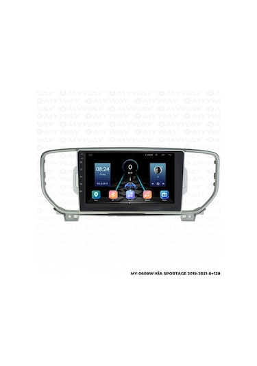 Myway Kia Sportage Android Multimedya Carplay Navigasyon Ekran - 8gb Ram+128 Gb Hdd - Myway 9"