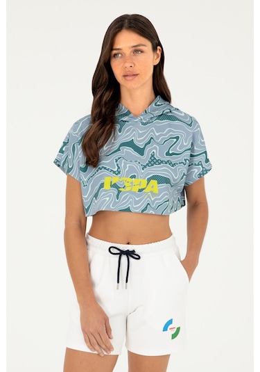 U.S. Polo Assn. Kadın Koyu Yeşil Kapüşonlu Sweatshirt 50284302-VR101 U.S. Polo Assn. Kadın Koyu Yeşil Kapüşonlu Sweatshirt 50284302-VR101