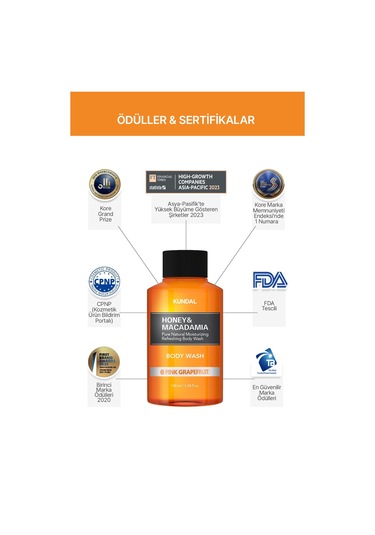 Kundal Honey & Macadamia Pink Grapefruit Pure Body Wash 100 ML