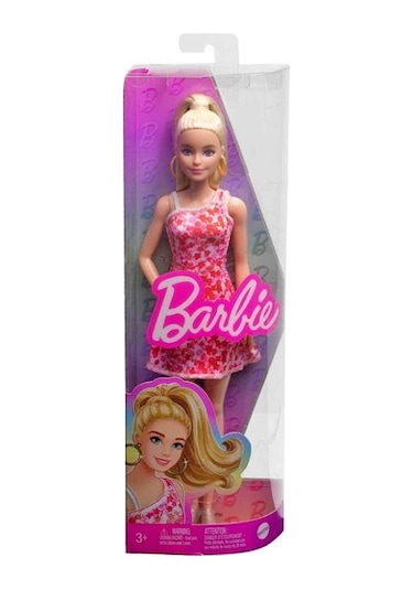 Barbie Büyüleyici Parti Bebekleri (Fashionistas) - Çiçek Deseni Elbiseli Bebek HJT02