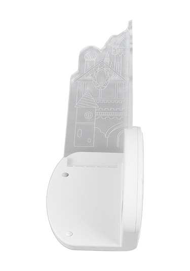 Shineyee Akrilik Kule Hareket Sensörlü Gece Lambası - Usb Şarjlı, 3000k Yumuşak Işık, Triangular Tasarım, Çatı/zemin Uyumlu, Bina Dahili Pil Koridor/odalar İçin Diğer