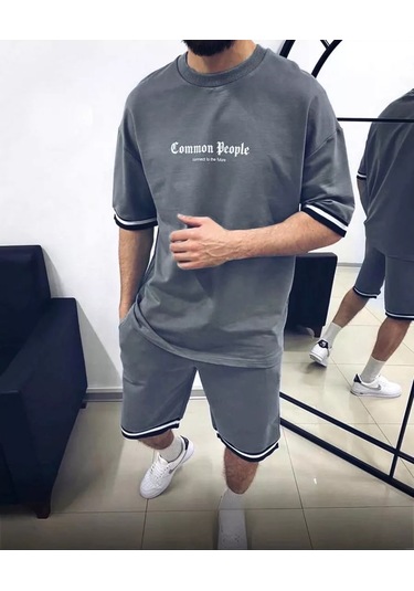 Ft-style Yazlık Şort Ve Tişört Takımı 234476459 Grafit