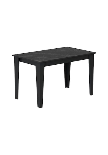 Şimal Yemek Masası 120x72 Siyah - Royal Mermer