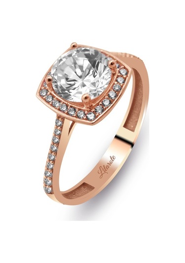 Tektaş Beyaz Altın Modern Kare Baget Tarz