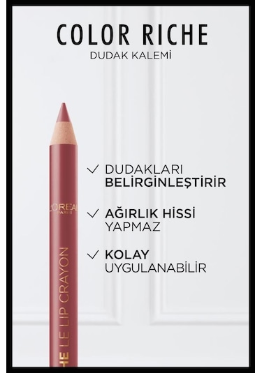 L'Oréal Paris Color Riche Dudak Kalemi 635 Worth It Medium