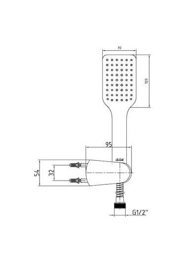 Eca Tiera Mafsallı Askılı Duş Seti Banyo Üst Takım 102117342 Diğer