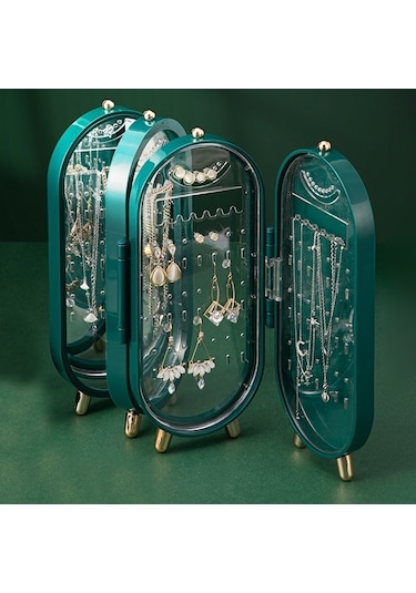 Chavin Yeşil Küpe Kolye Standı Yeşil