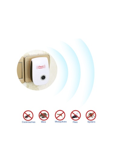 Geeksen Ev İçin Ultrasonik Sıçan Ve Haşere Kovucu Cihazı - 220v Avrupa Standartı - 80-120 M² Etki Alanı - 22-65khz Frekans