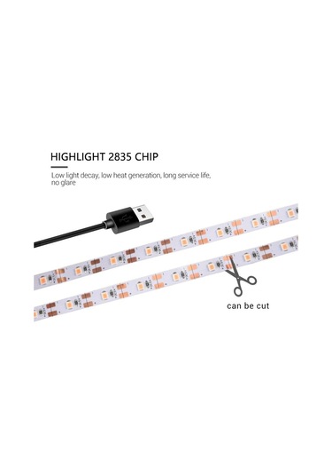 Tam Spektrum Bitki Büyütme Şerit Işık 5v Usb Uç 3 Mt Dış Mekan