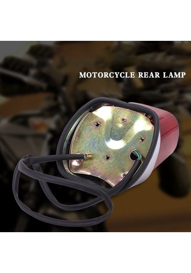 Novahub Yamaha Xv400 Xv250 Virago Stop Motosiklet Motosiklet Lambası Lambası Kuyruk Kırmızı Gösterge Fren Arka Abs Ur