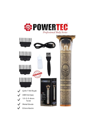 Powertec TR-1210 Sakal Ense Tıraş Makinesi