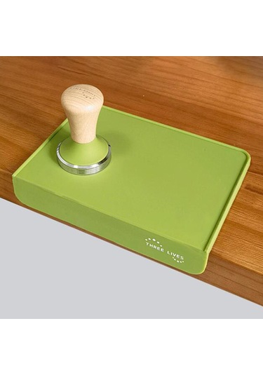 Suntek Kafeler Kahve Makinesi Barista Yeşil Için Silikon Kahve Pedi Kaymaz Düz Kalınlaşmak