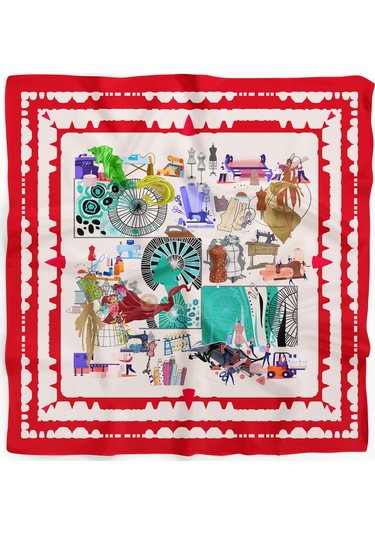 The Atelier Desen Bandana/fular Çok Renkli