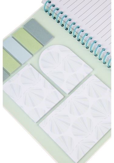 Yapışkanlı Not Defteri Seti - İnci Kabuğu Desen