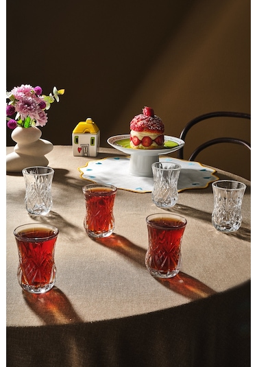 Rcr Melodia 6'lı Çay Bardağı Takımı Şeffaf