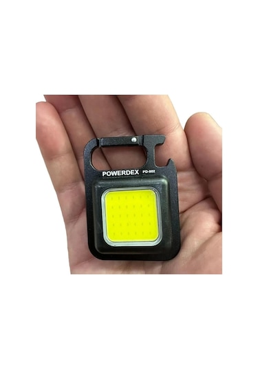 Powerdex Şarjlı Cob Ledli Anahtarlık Profesyonel