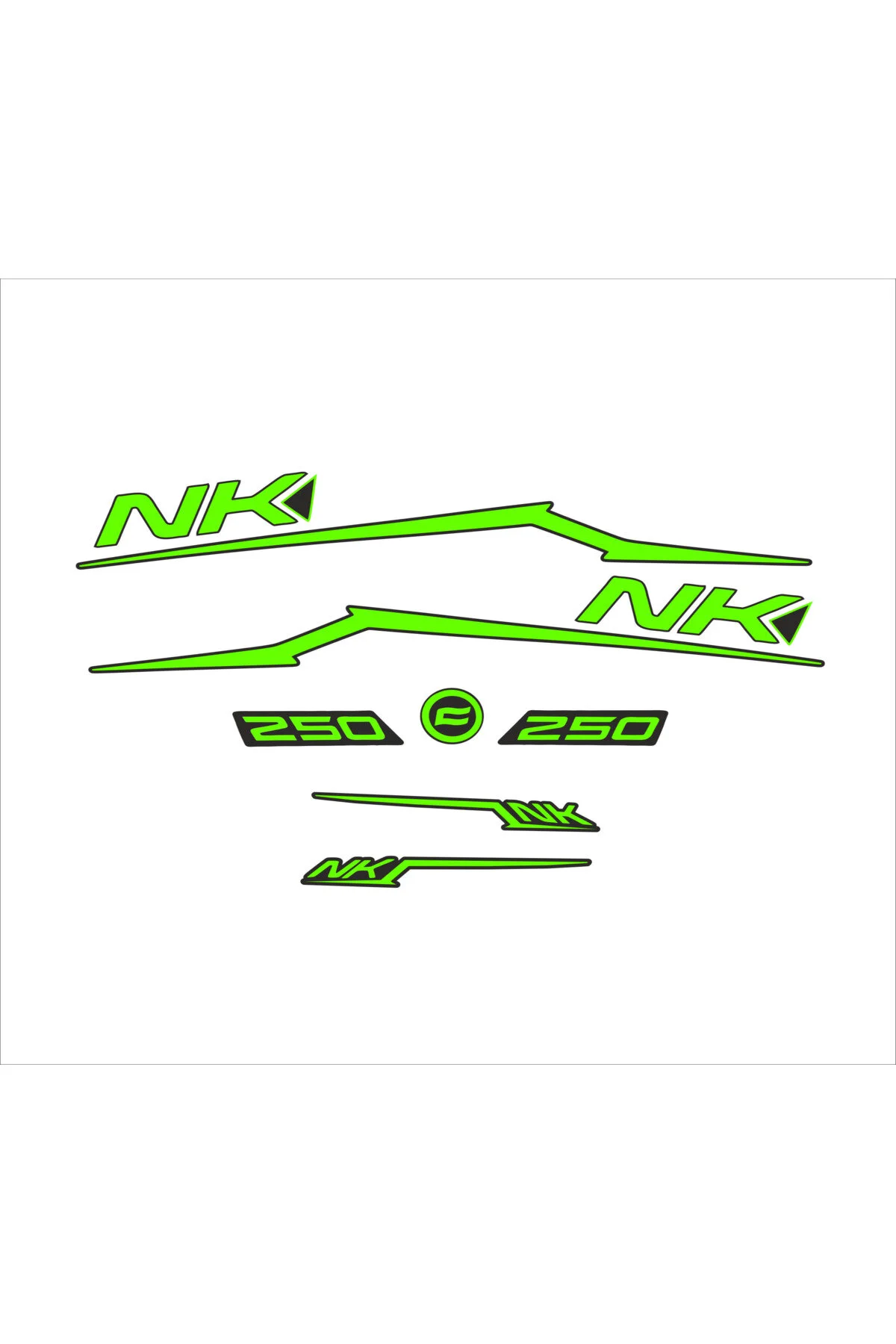 Nk250 Sticker Set Yeşil