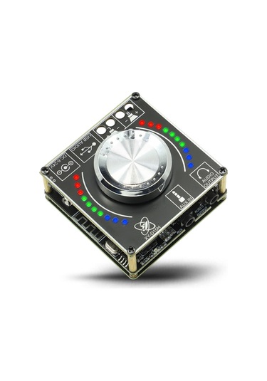 Reedark 15w+15w Bluetooth 5.1 Güçlendirici Modülü, Aux+usb Girişi, Sinilink App Kontrol, Renkli Spektrum Işığı, 8-24v, Çoklu Koruma Çok Renkli