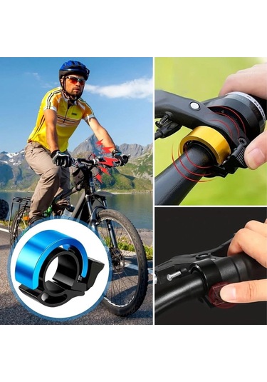 Buffer Ultra-yüksek Sesli Alüminyum Alaşımlı Bisiklet Zili Çok Renkli