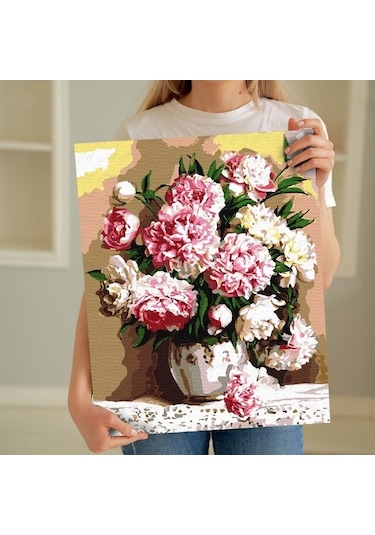 Sayılarla Boyama Seti 40 X 50 Cm Tuval Şasesine Gerili Karanfill