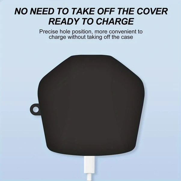 Xuweiwei Lenovo Gm2 Pro Kablosuz Kulaklık Siyah Taşıma Çantası Karbinli Silikon Siyah