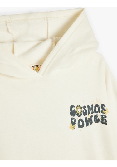 Koton Kapşonlu Sweatshirt Kanguru Cepli Uzun Kollu Baskılı Şardonlu Pamuklu Ekru 5wkg10094ak Ekru Koton Kapşonlu Sweatshirt Kanguru Cepli Uzun Kollu Baskılı Şardonlu Pamuklu Ekru 5wkg10094ak Ekru