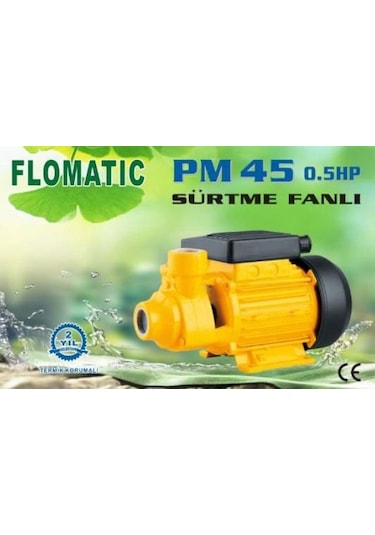 Pm45 0.5 Hp 220v Preferikal Sürtme Fanlı Su Pompası - Bakıra Bakır Sargı