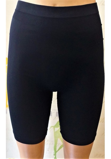 Lacivert Tekstil Layza Form Uzun Paça Şort Korse 11004 Siyah