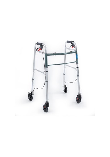 Comfort Tage Frenli Yürüteç 4 Tekerlekli Katlanır Walker Hasta Yürüteci A-1022 Walker