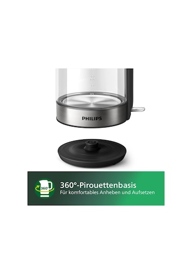 Philips Hd9339/80 Cam Su Isıtıcısı, 1,7 Litre, Led Aydınlatma, Ku