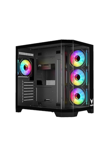 Vento 850w 80+ Bronze Vg4204fa Panoramik Gaming Mid-tower Pc Kasası Siyah