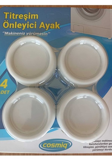 Beyaz Çamaşırmakinesi Titreşim Önleyici Ayak Renksiz Diğer