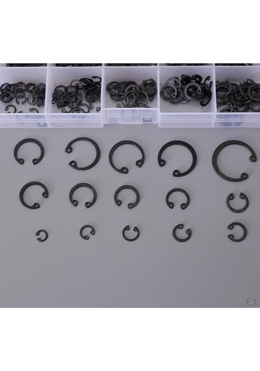 Novahub 17 Çeşitli Çelik Dış Segman Halkası Seti, 175 Adet, Sertleştirilmiş Metal, Kullanım Kolaylığı Diğer