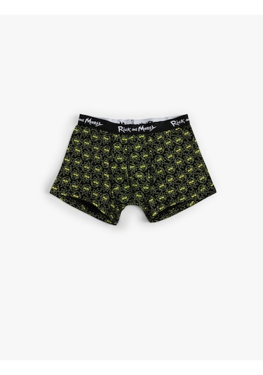 Koton Rick And Morty Lisanslı Pamuklu 3'lü Boxer Seti Siyah 5slm90043mk Siyah
