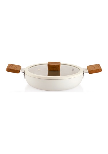 Schafer Ceramoni Seramik Kapaklı Sahan 22 Cm-krem