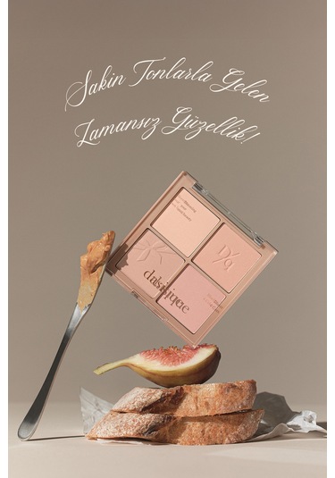 Dasique Karıştırılabilir Renk Tonlarına Sahip 4 Lü Allık Paleti Blending Mood Cheek 10 Muted Nuts 10 Muted Nuts