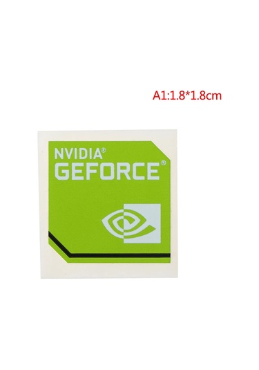5 Adet Yeni Nvıdıa Gtx Geforce Dizüstü Masaüstü Bilgisayar Etiket Dekoratif Sticker Whıte