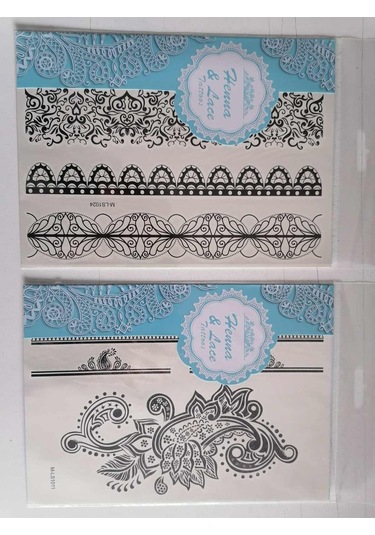 Siyah Kına Gelin Dövmesi Model1 Siyah