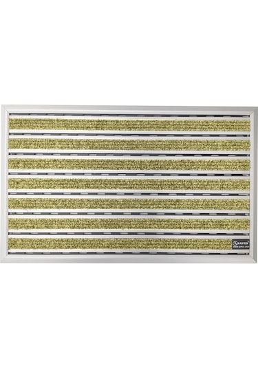 Halı Üst Yüzeyli Alüminyum Ince Seri Deve Tüyü Renk Paspas 60X90