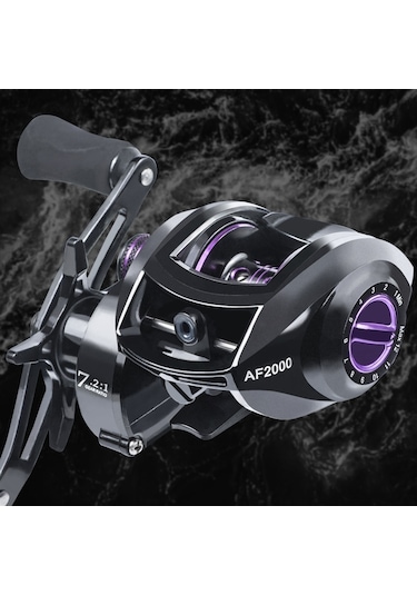 Linnhue Af2000 7: 2: 1 Hız Oran Olta Makinesi 8kg Max Drag Metal Olta Makinesi, Özellik: Sol El Modeli