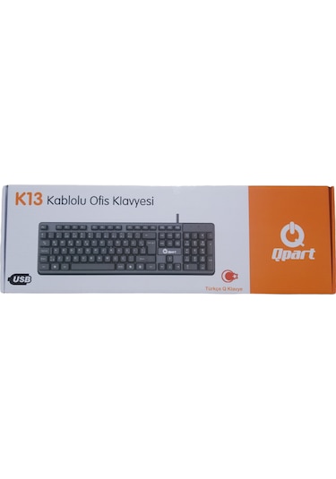 Qpart K13 USB Kablolu Türkçe Q Klavye