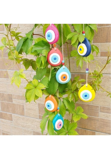 7'li Gökkuşağı Nazarlık Set Balkon & Bahçe & Duvar Süsü