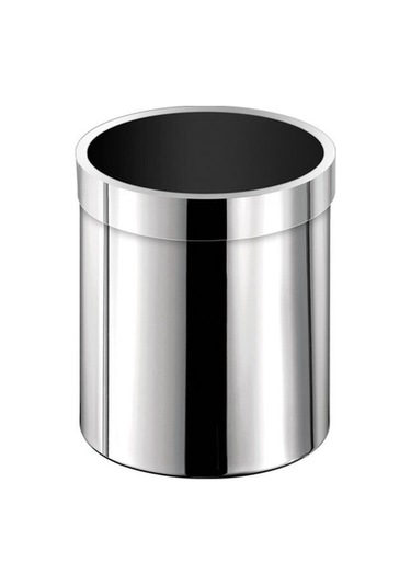Çöp Kovası, Çemberli, 5lt - Krom Mat Siyah