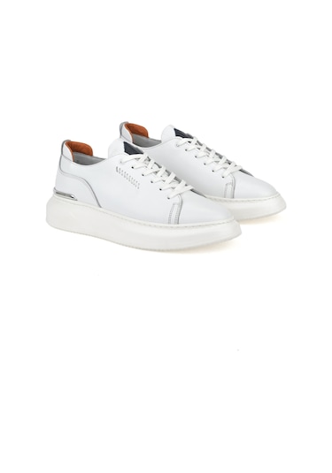 Ziya, Erkek Hakiki Deri Sneaker 151987z024 Beyaz 151987z024 500 Beyaz