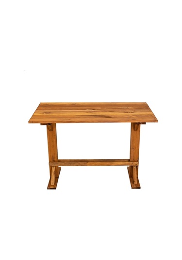 Ahşap Bahçe Masası Yemek Masası 110x63 Cm Kahverengi