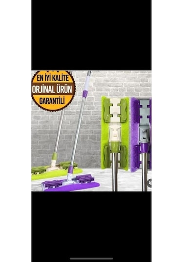Toysnet Mor Teleskopik Mandallı Mikrofiber Sihirli Mop Yüzey Temizleyici