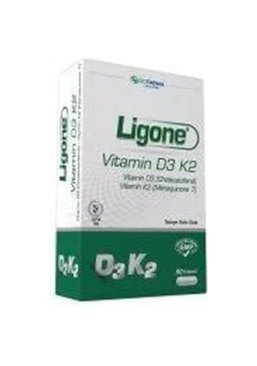 Ligone Vitamin D3/k2 60 Kapsül X2 Adet