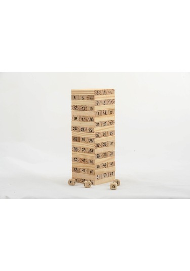 Jenga Ahşap Denge Oyunu 54  Parça
